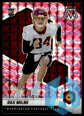 2021 Panini Mosaic Prizm Camo Pink #400 Dax Milne RC